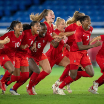 Canada wins the Women’s Football Final during the Tokyo 2020 Olympics. ©nickdidlick