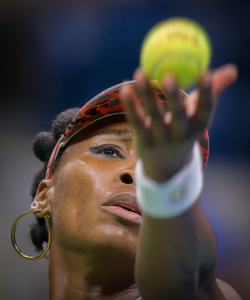 Serena Williams at the US Open Tennis championships, Flushing Meadows, New York. ©nickdidlick
